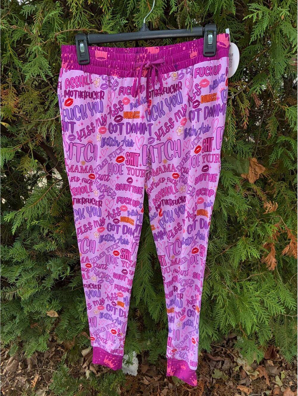 Serial Bamboo Thrifter Bad Mouth Mom Joggers 3XLarge NWT